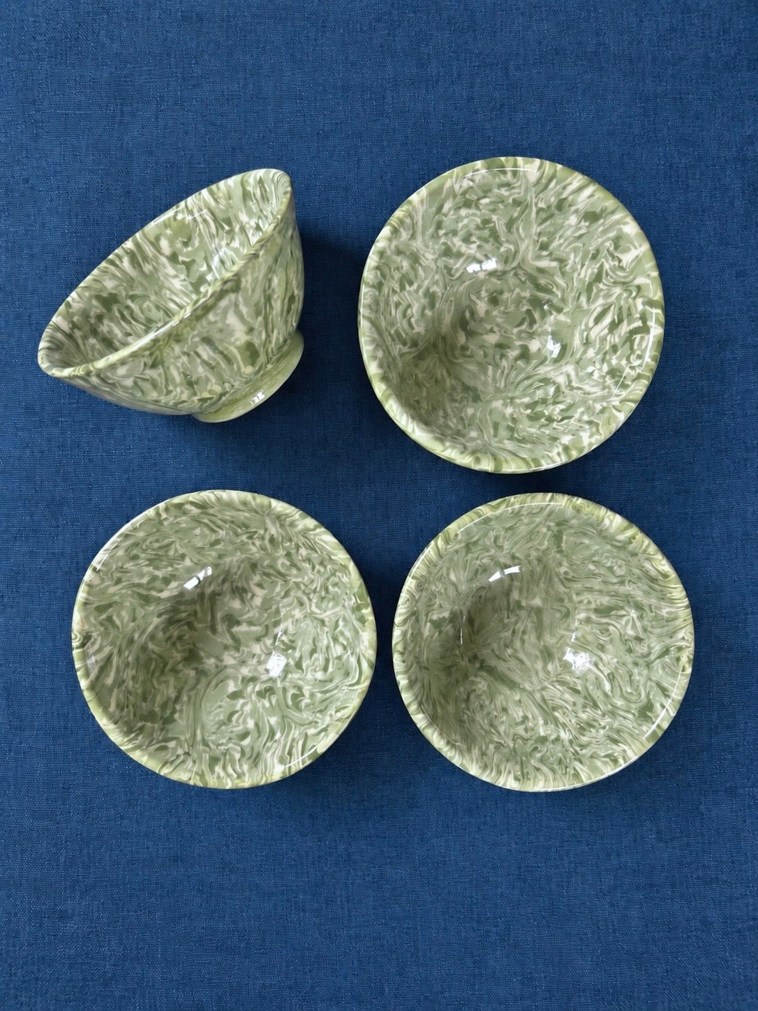 Provence - 5” x 3”H Aptware Marbled Clay Bowl