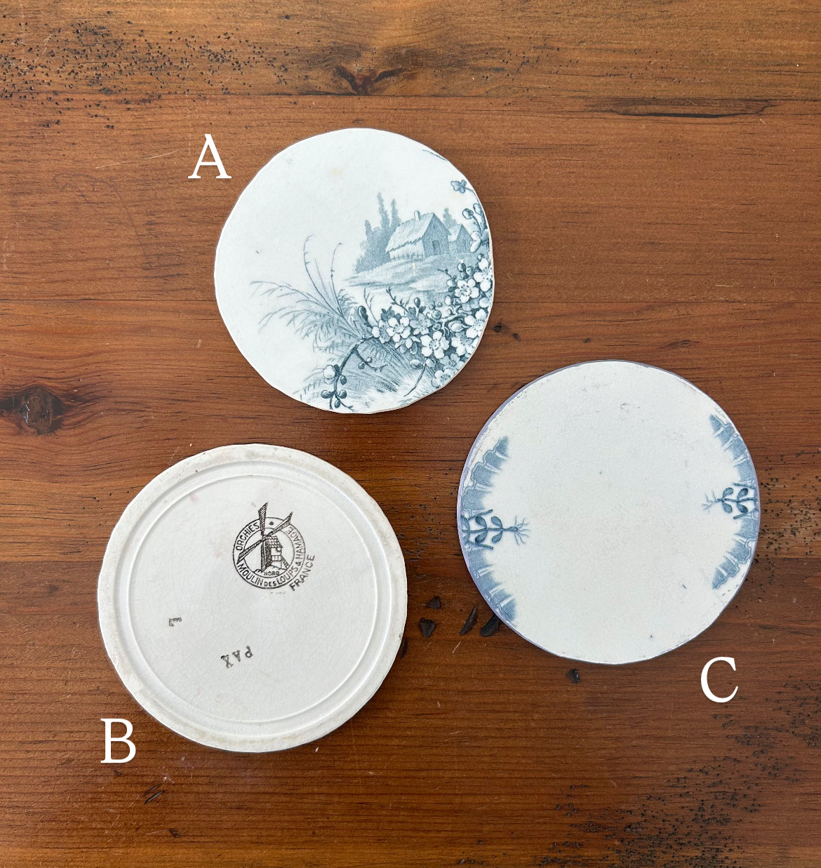 Paris - French Ironstone Transferware Coaster