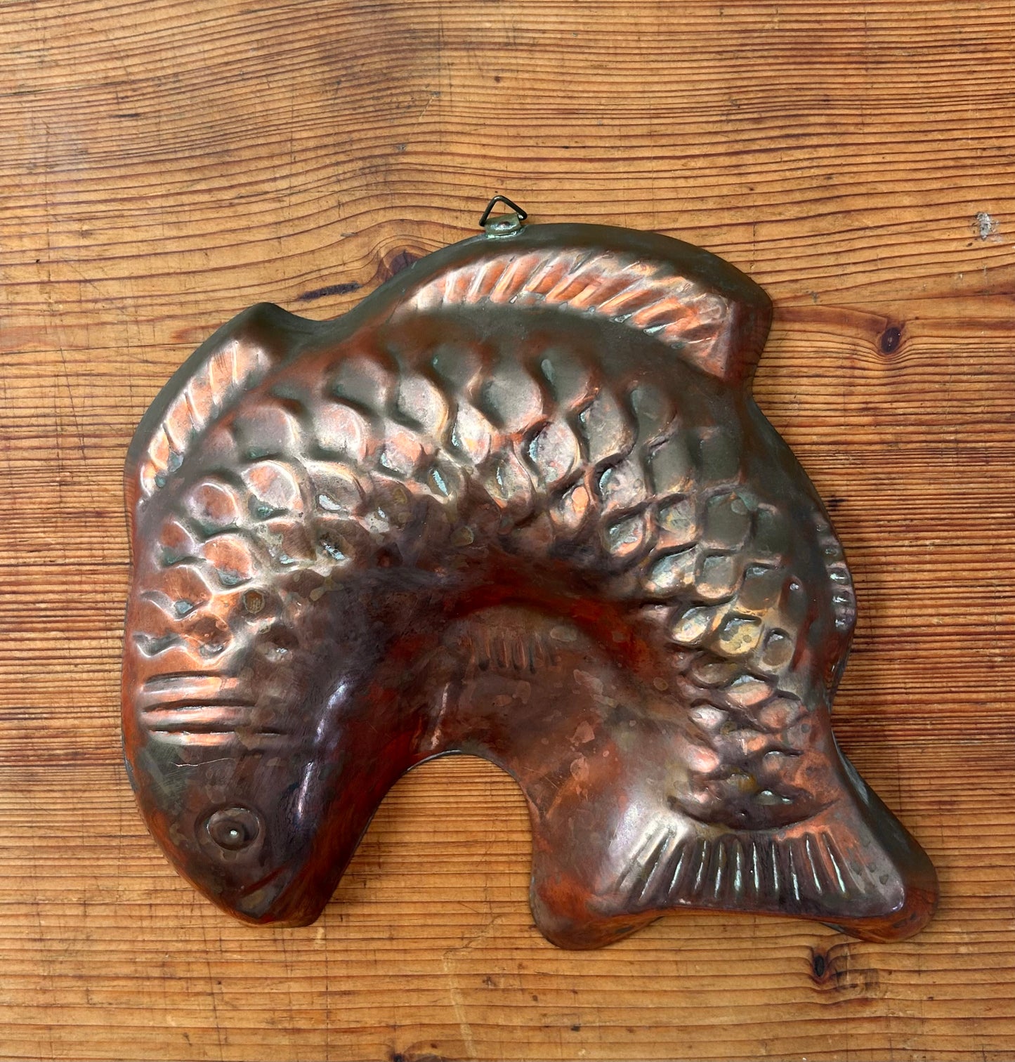 Vintage Copper Fish Mold
