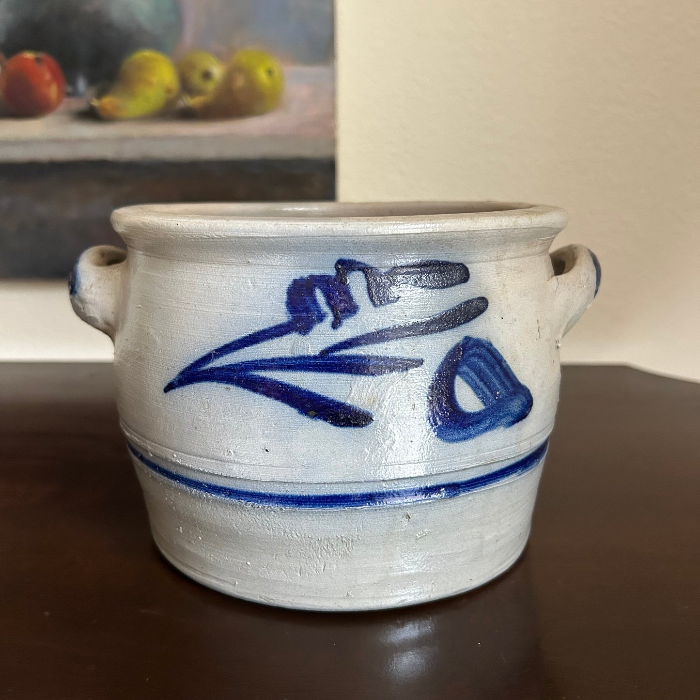 8” x 5” Vintage French Alsace Salt-Glazed Stoneware