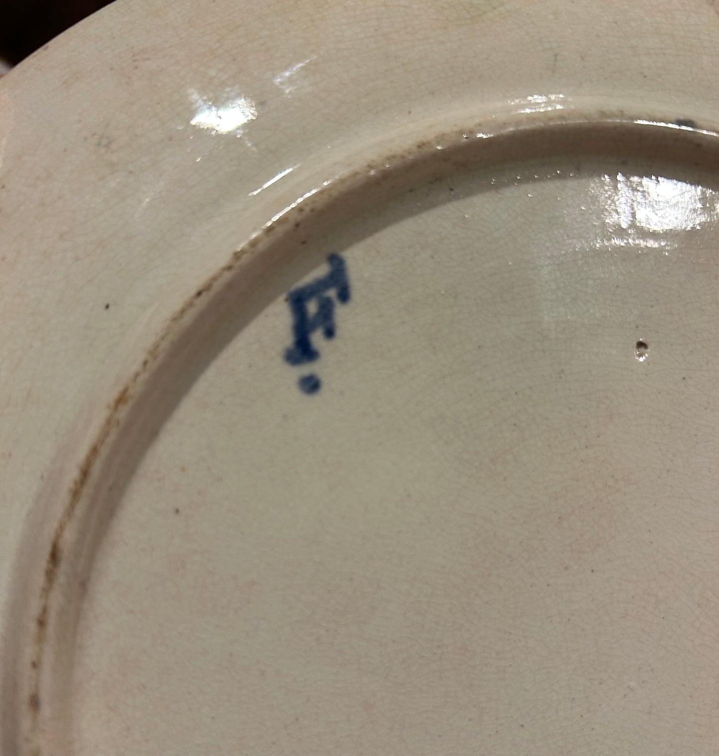 Paris - 9.5” 1890 Majolica Morning Glory Plate Wasmuel