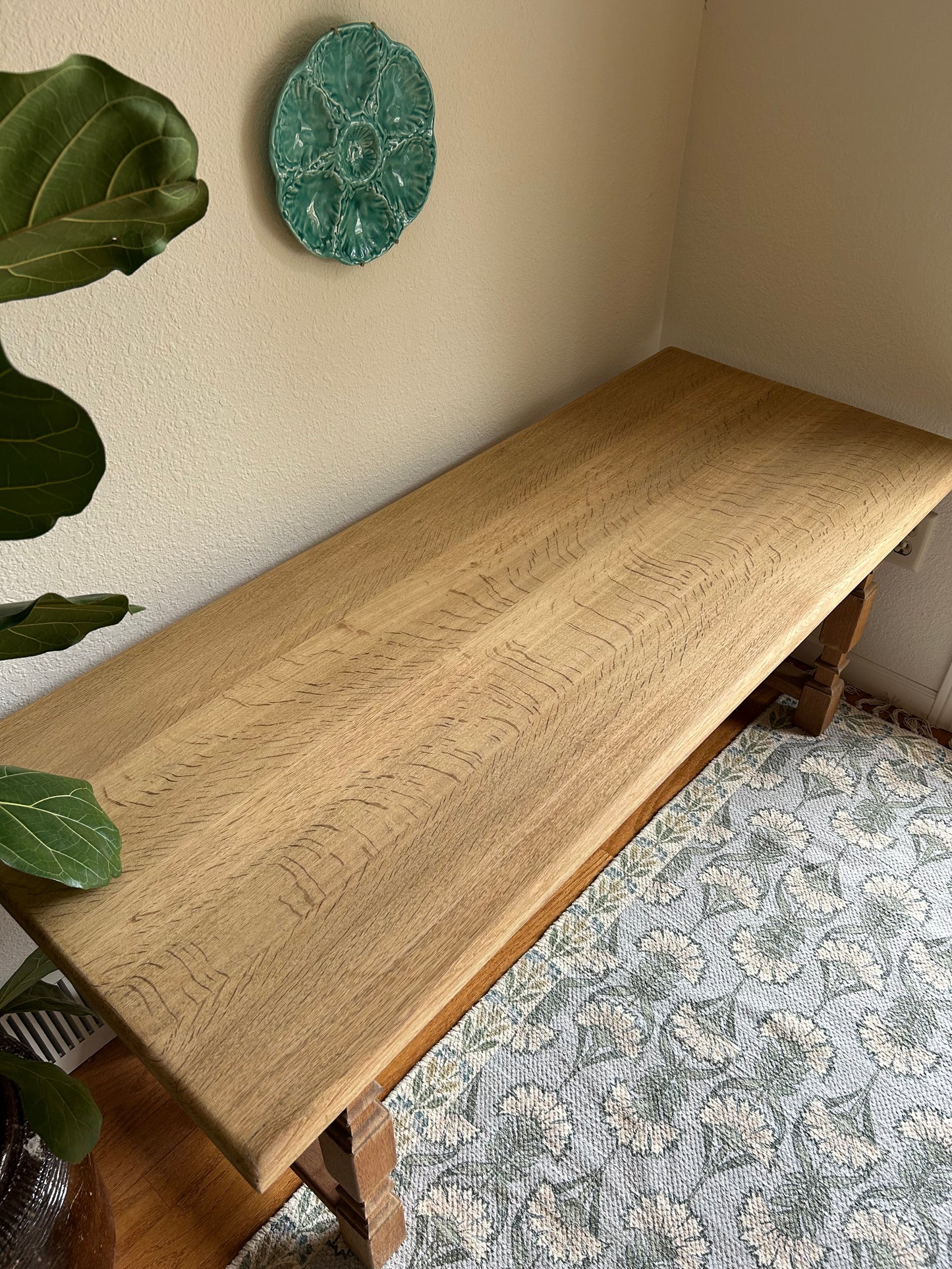 Danish Oak Henning Kjaernulf Style 55” x 23” x 22” H Coffee Table
