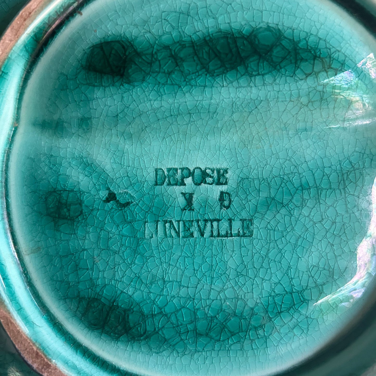 8.5” French Majolica Asparagus Plate Keller & Guerin Luneville, circa 1890