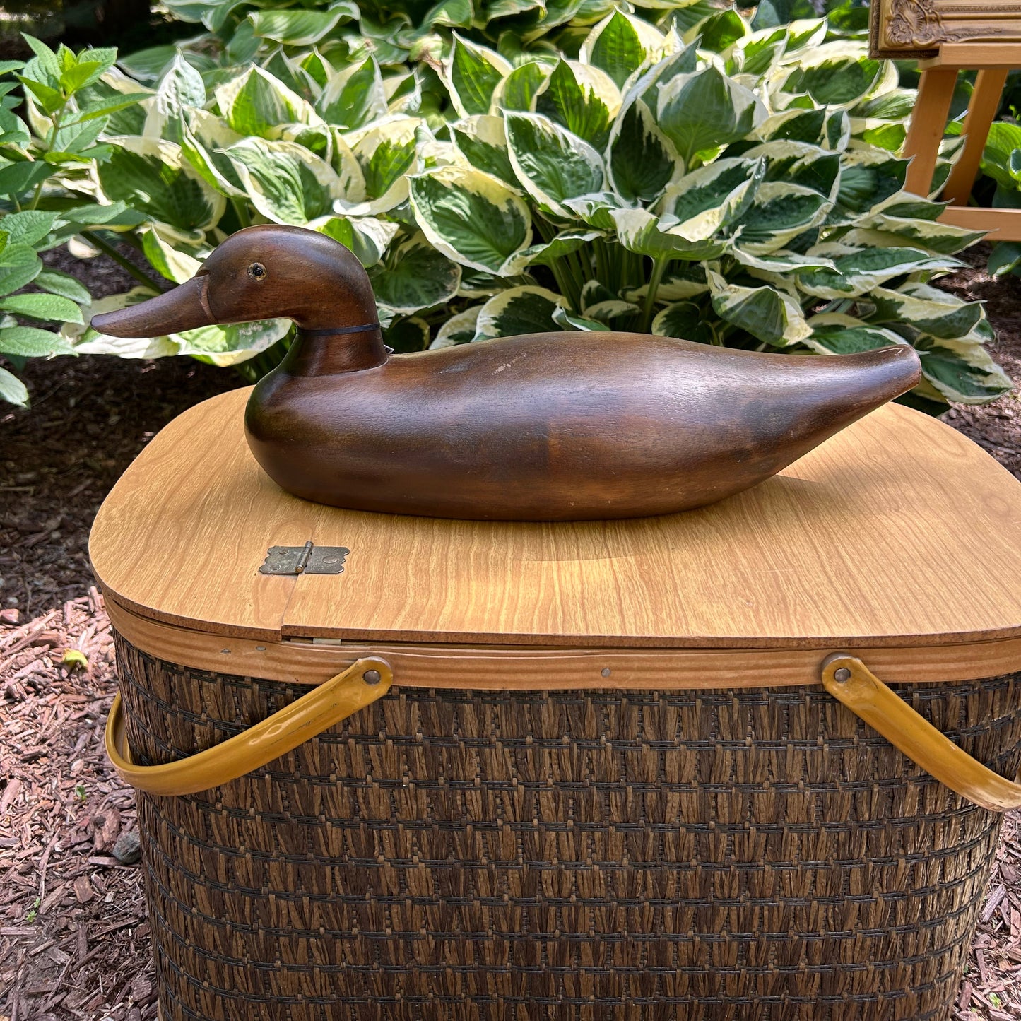 Handcarved Vintage Wood Duck