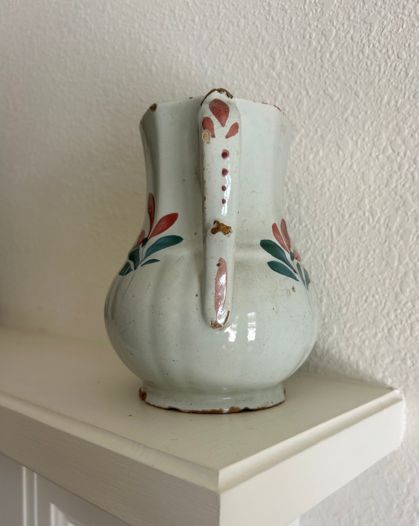 Provence - 8” Antique French Faience Pitcher