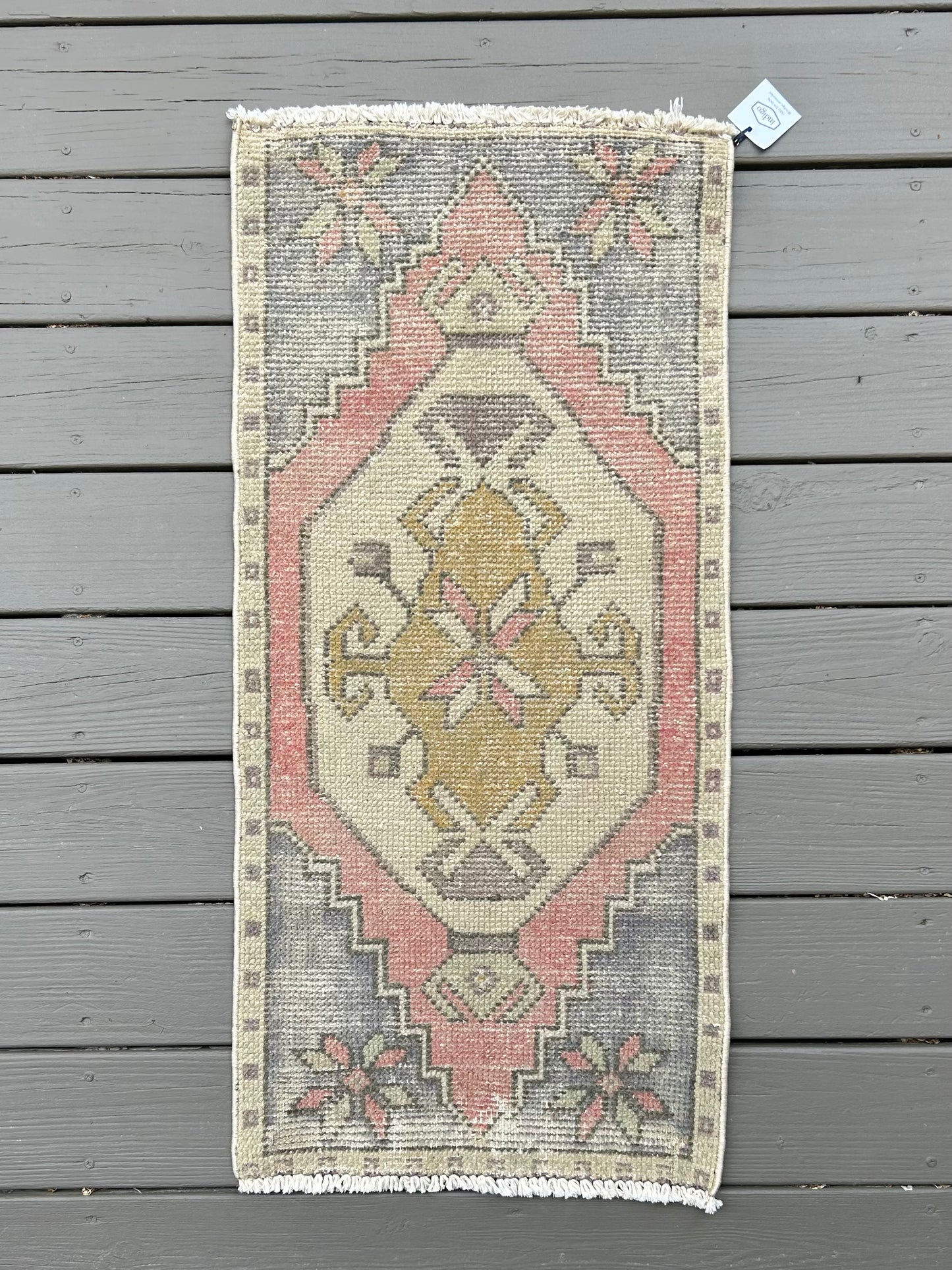 19” x 42” Vintage Turkish Rug