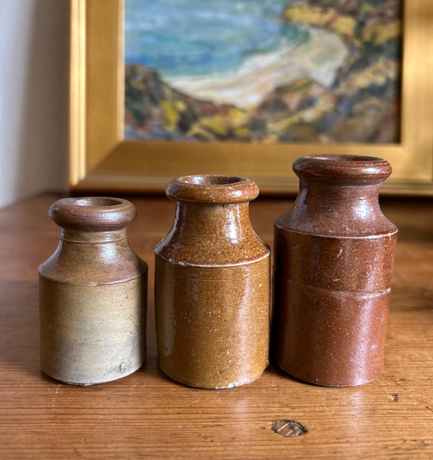 3 sizes 1800s Ink Pots from UK