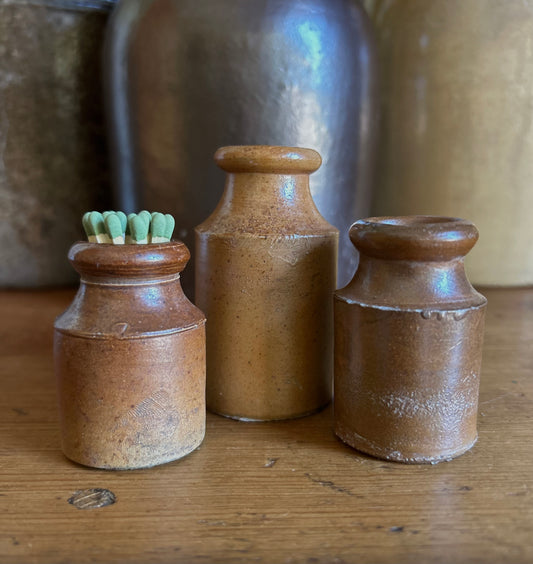 3 sizes 1800s Ink Pots from UK