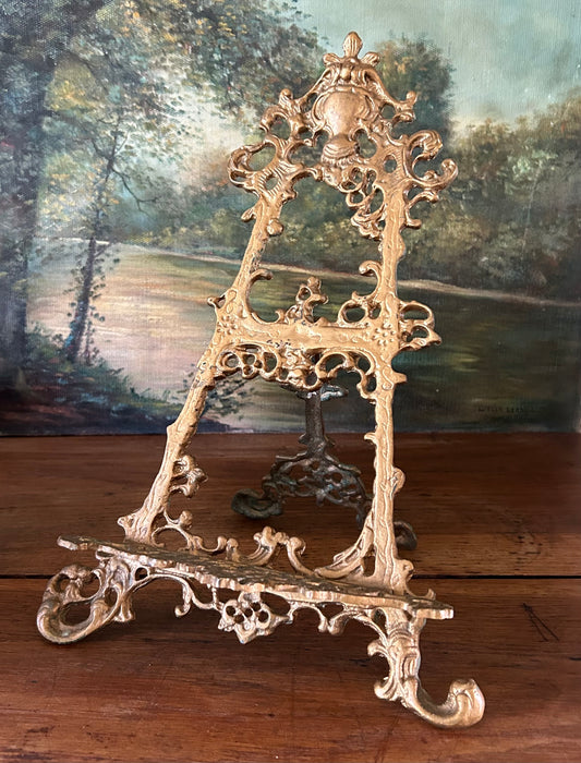 Solid Brass Easel 14” H