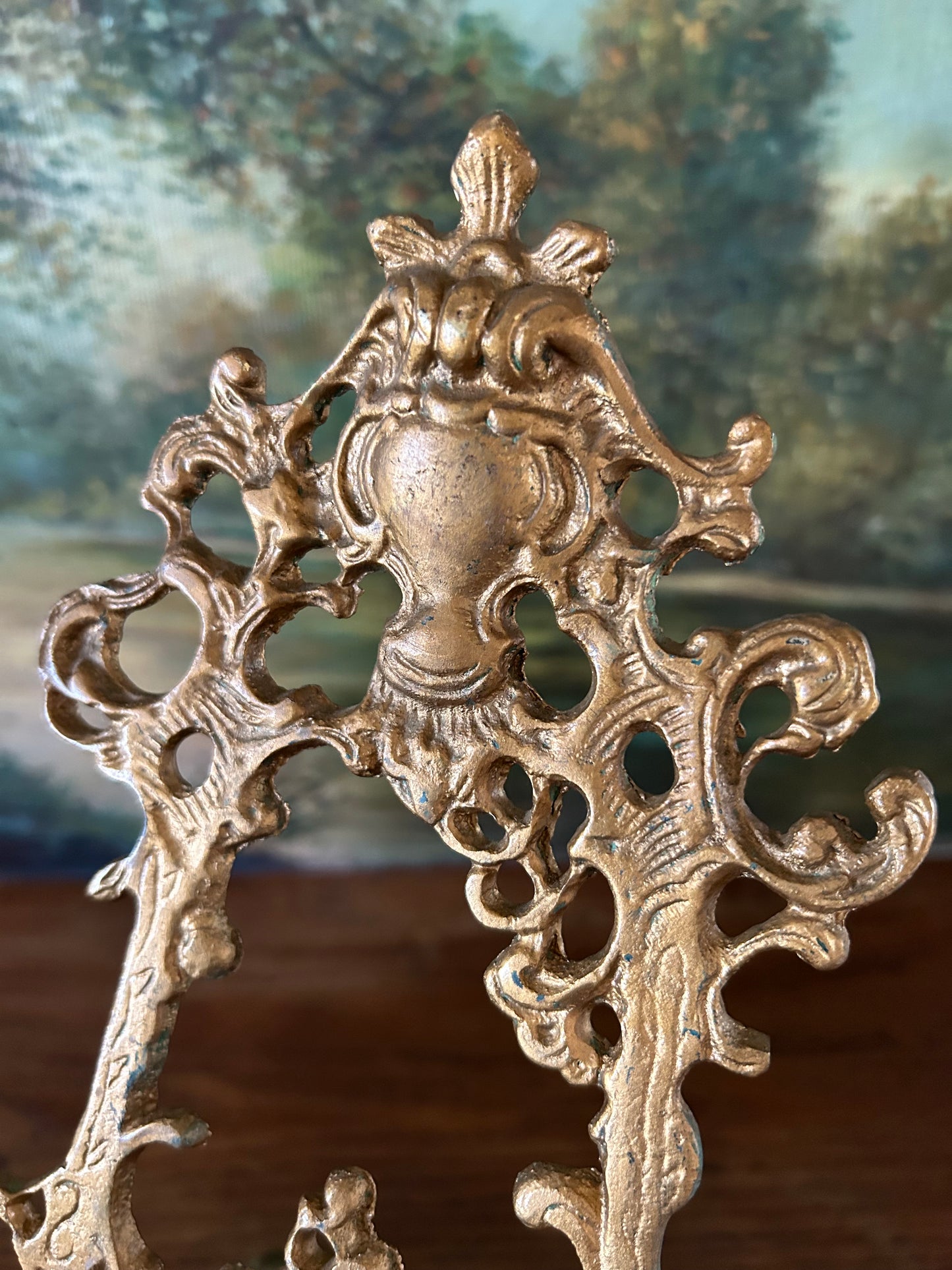 Solid Brass Easel 14” H