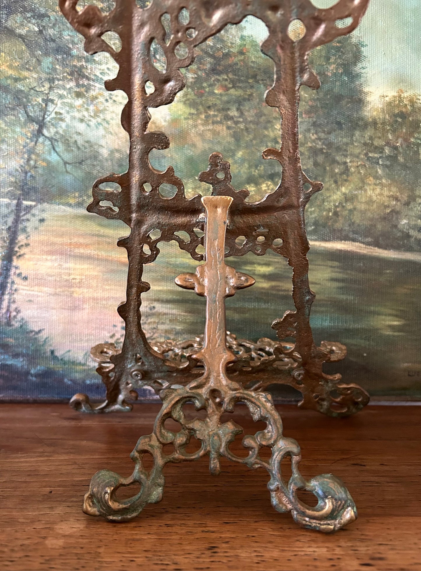 Solid Brass Easel 14” H