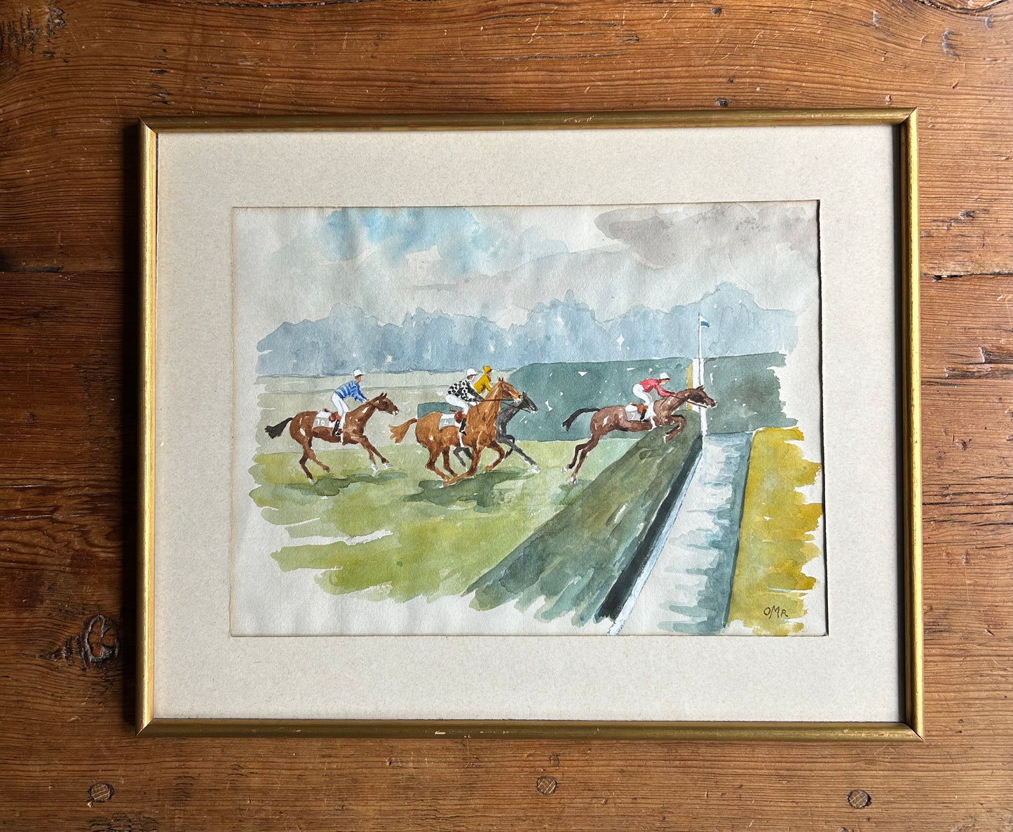 Paris - Equestrian Watercolor Painting 11 x 14