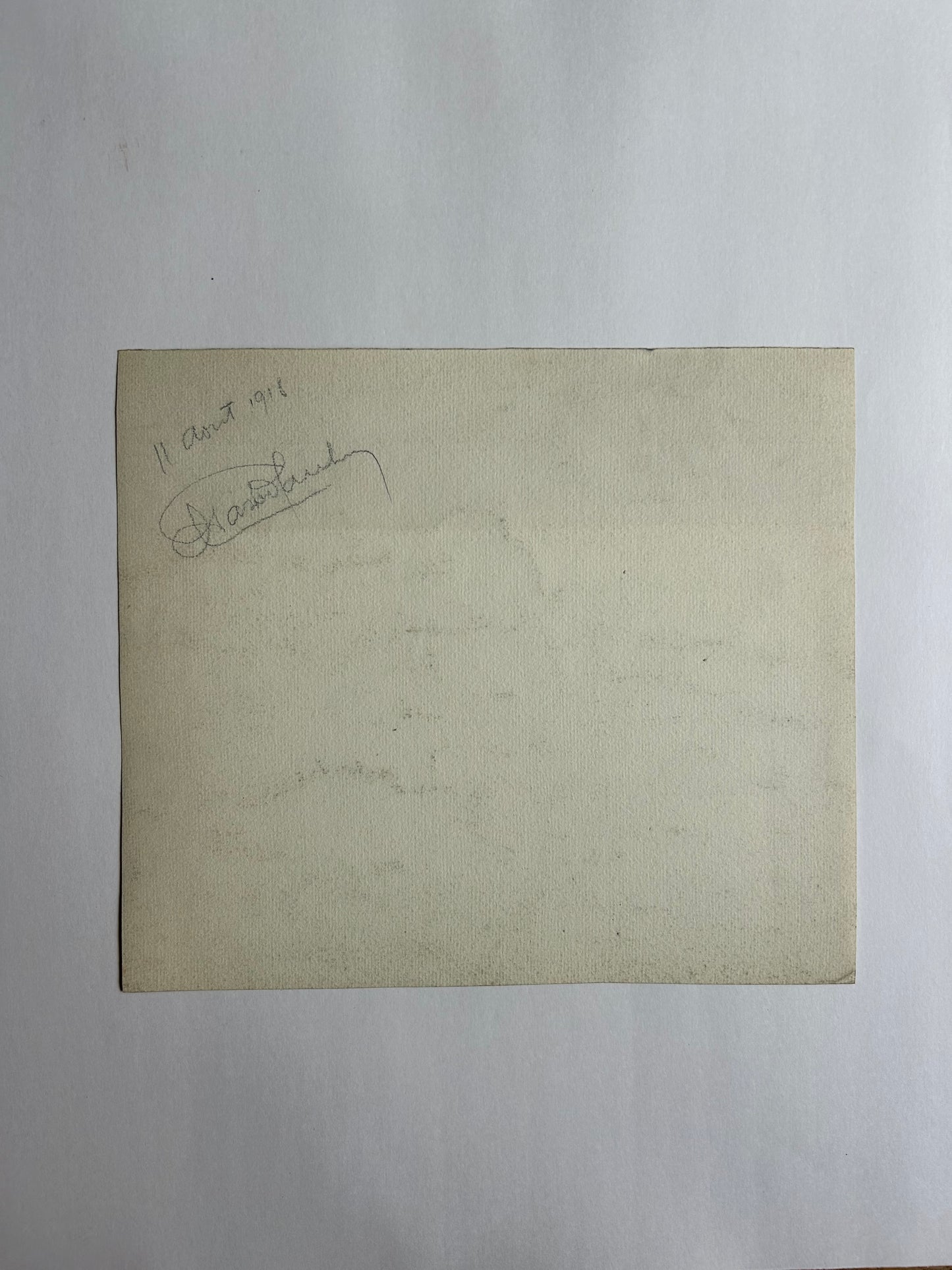 Paris - 10” x 11.5” 1918 Watercolor by Gaucher