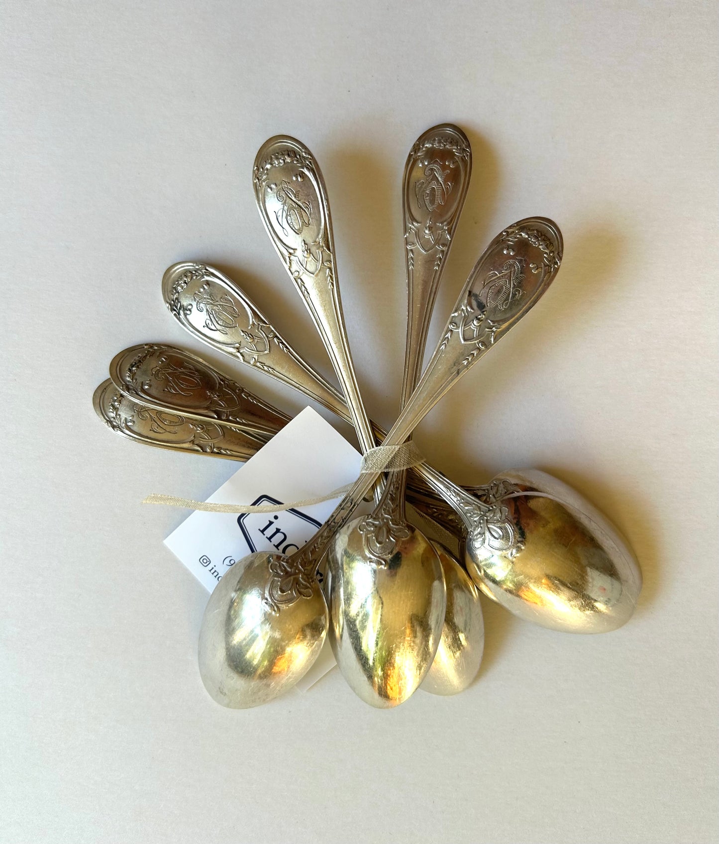 Paris - Set of 6 Silverplate Teaspoon