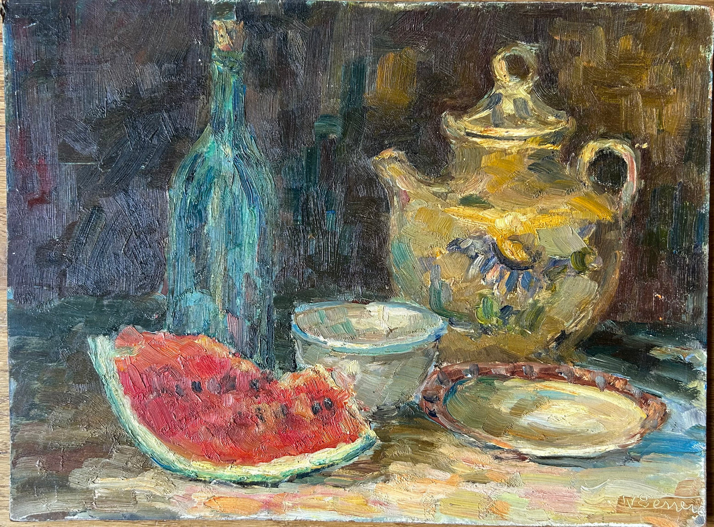 Paris - 14” x 19” Signed Original Oil on Board