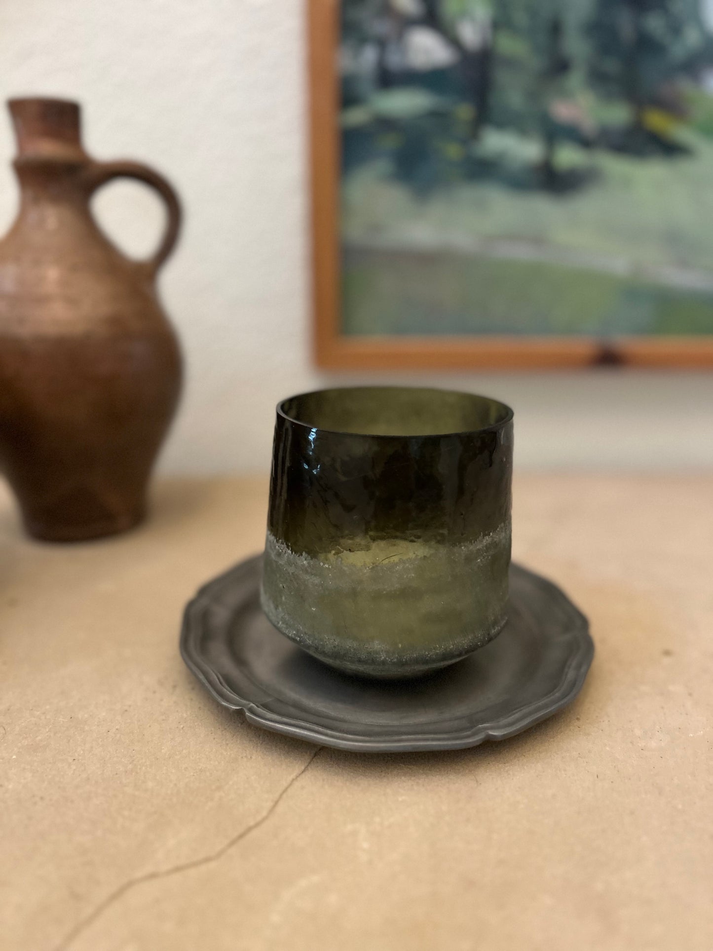 Italian Vintage Pewter Plates