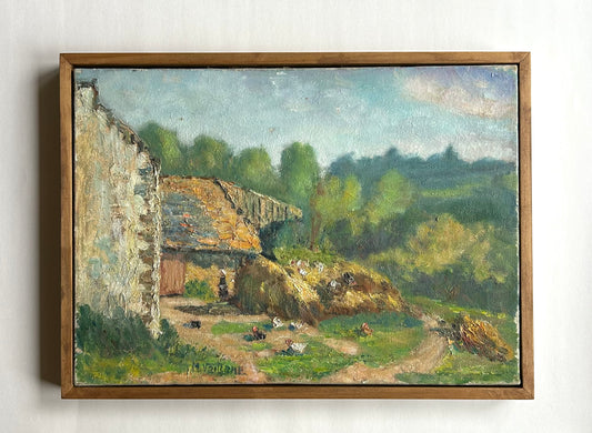 Paris - 14” x 19” x 1.5” Countryside Chickens