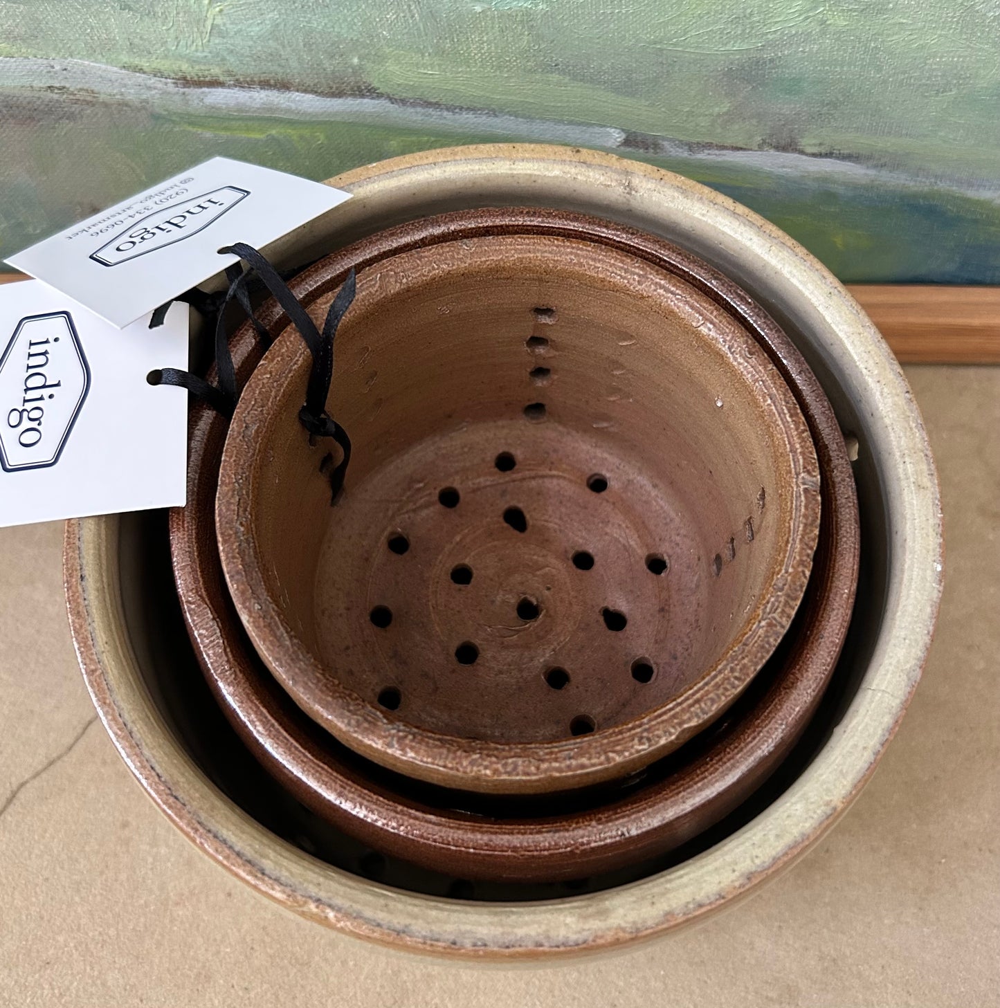 France - Antique Faisselle 3 sizes