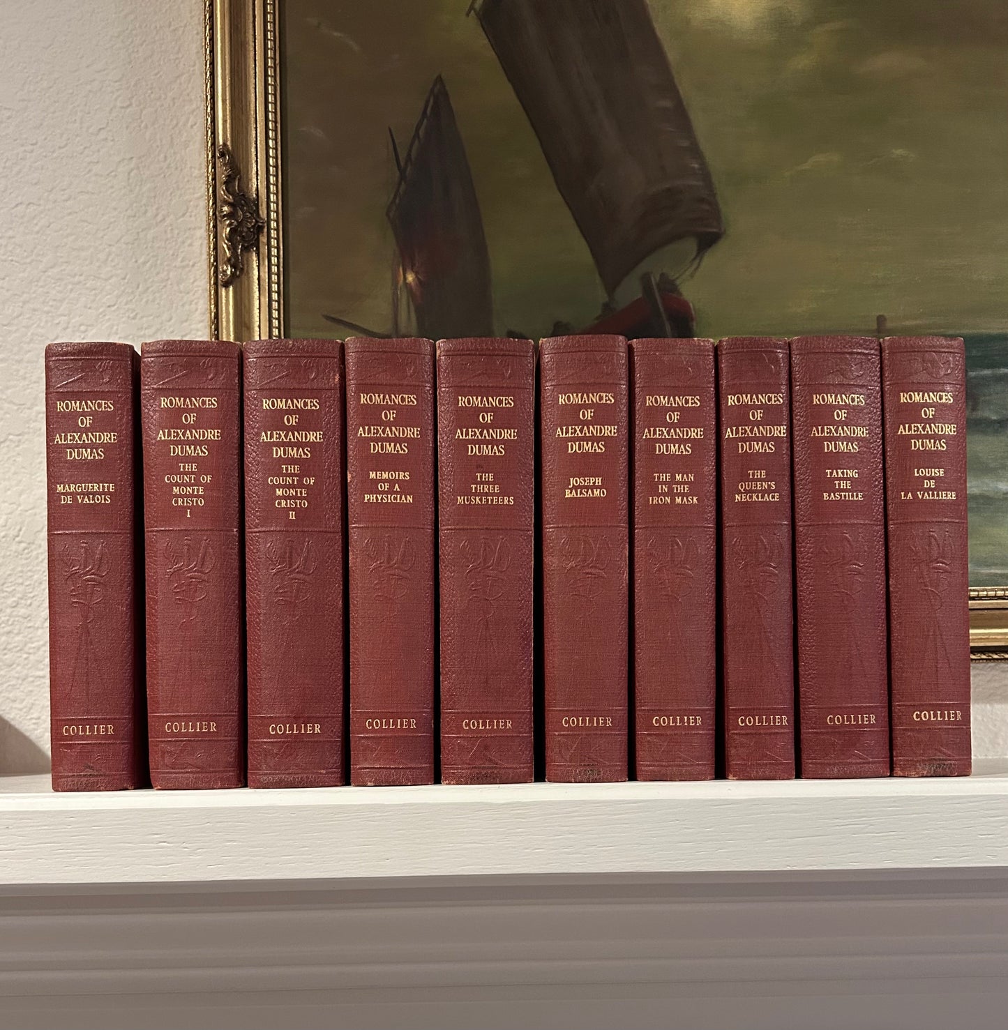 Set of 10 Romances of Alexandre Dumas