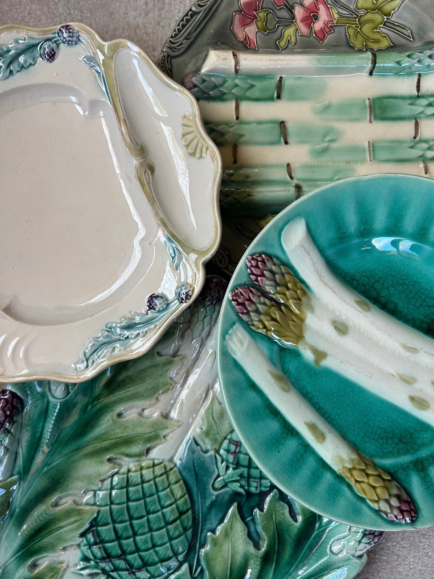 19th Century French Majolica Plates