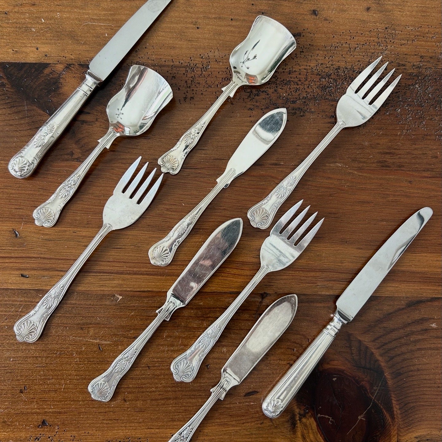 Sheffield Kings Pattern Silverplate