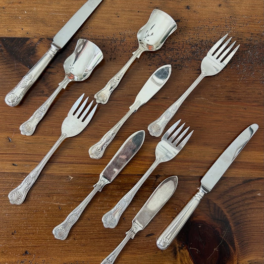 Sheffield Kings Pattern Silverplate