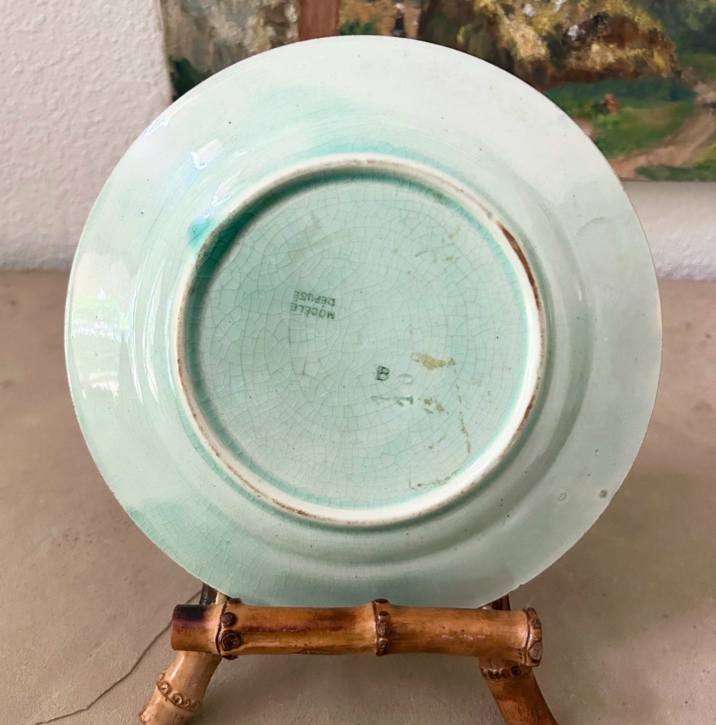 Paris - 1800s French Majolica Plate