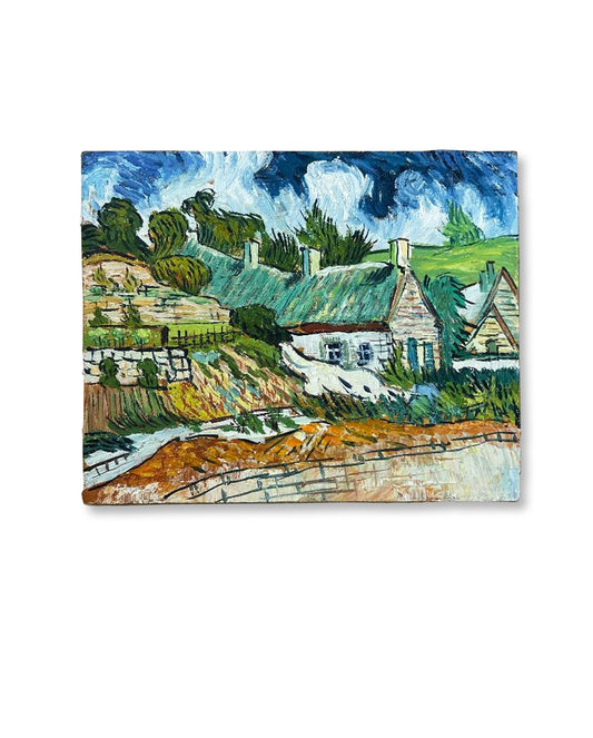 Paris - Van Gogh inspired Oil on Board