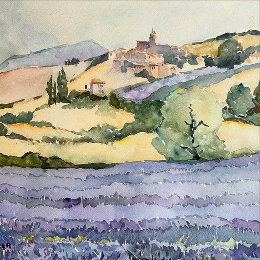 Paris - 15.5” x 19.5” Lavender Fields