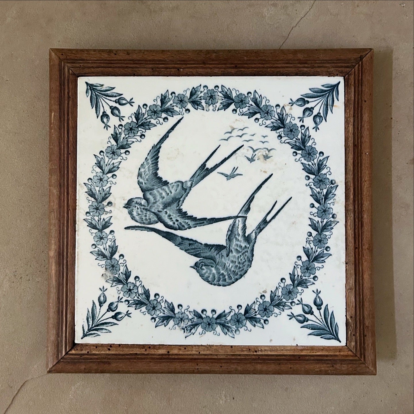 Paris - Hirondelles 10” x 10” trivet