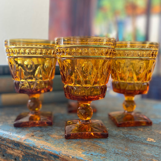 6 Amber Colony by Indiana Glass