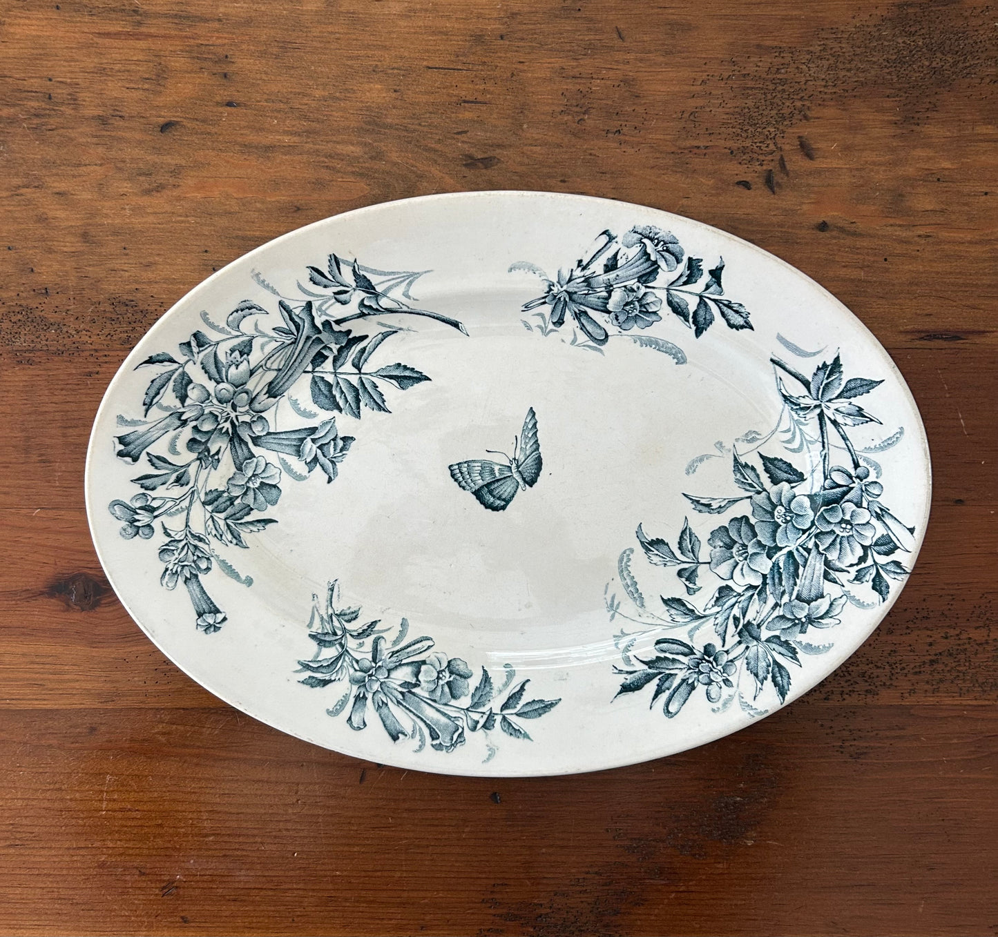 Paris - 13.5” Antique Oval Platter Transferware