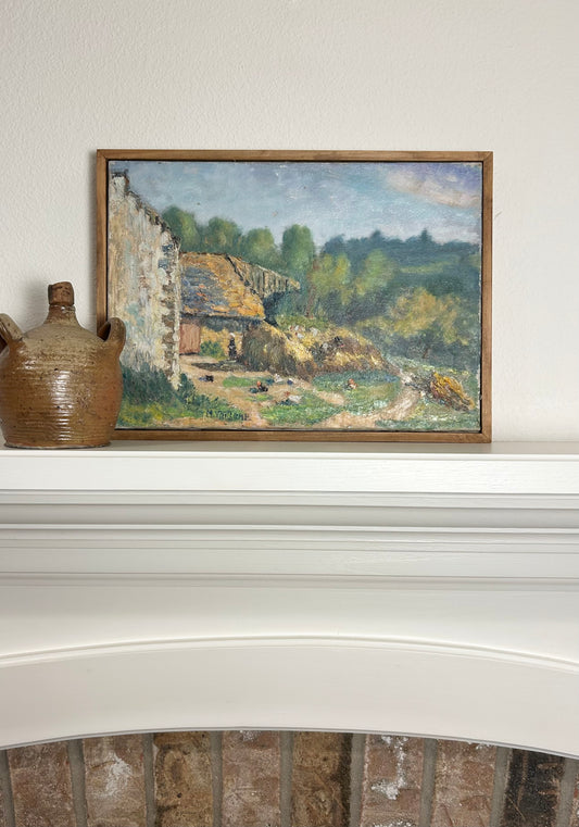 Paris - 14” x 19” x 1.5” Countryside Chickens