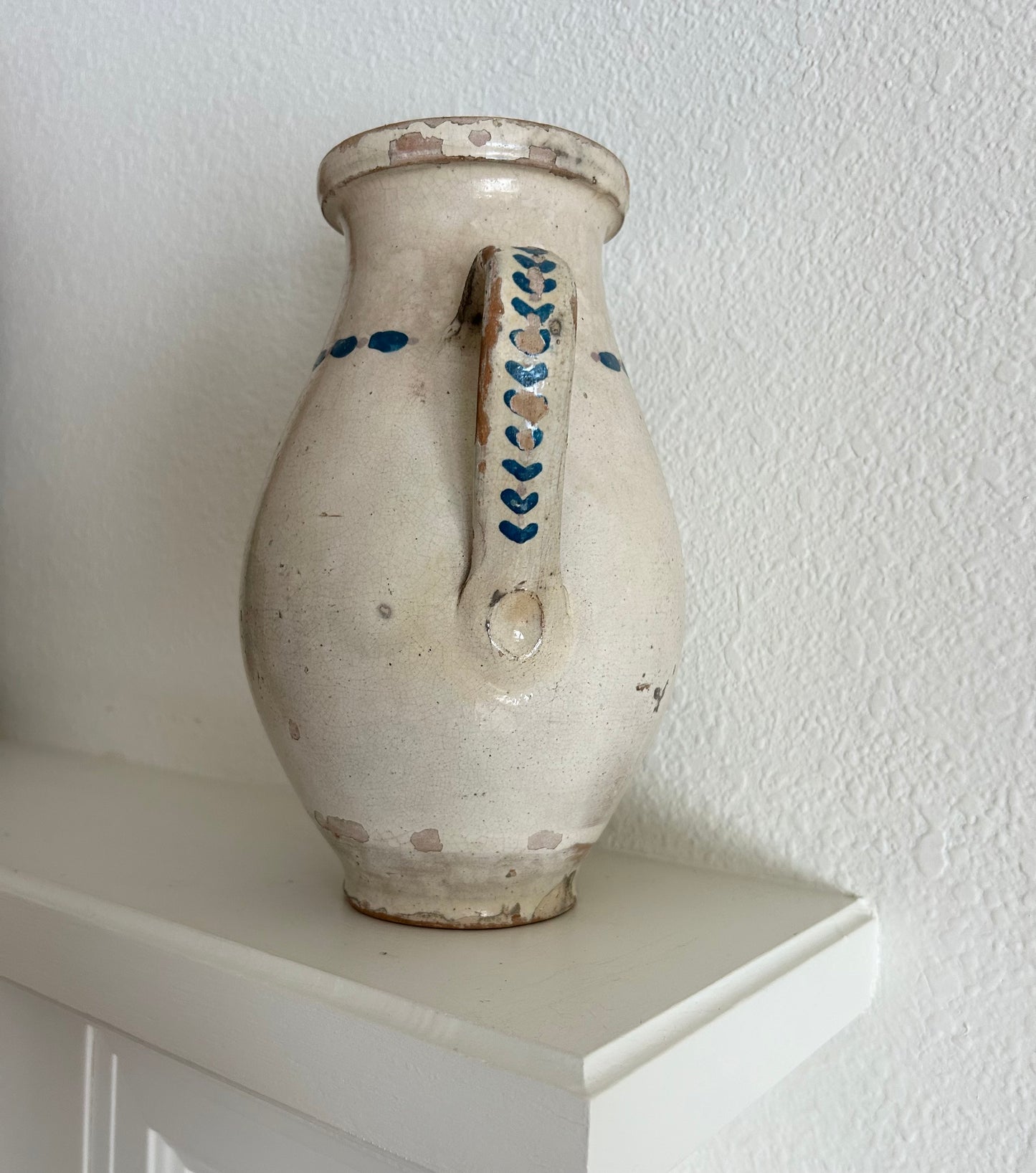 6.5” x 11” H Antique Hungarian Jug