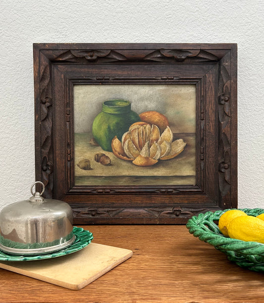 16” x 18” Antique Oil on Board Oranges
