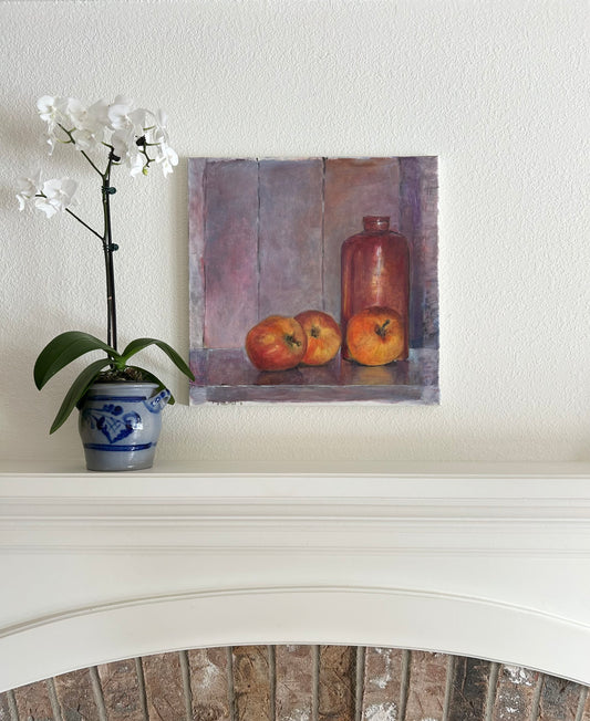 19.5” x 19.5” Original Fruit Still Life Netherlands