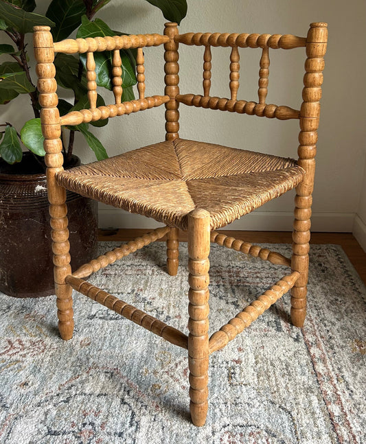 Danish Bobbin Corner Chair