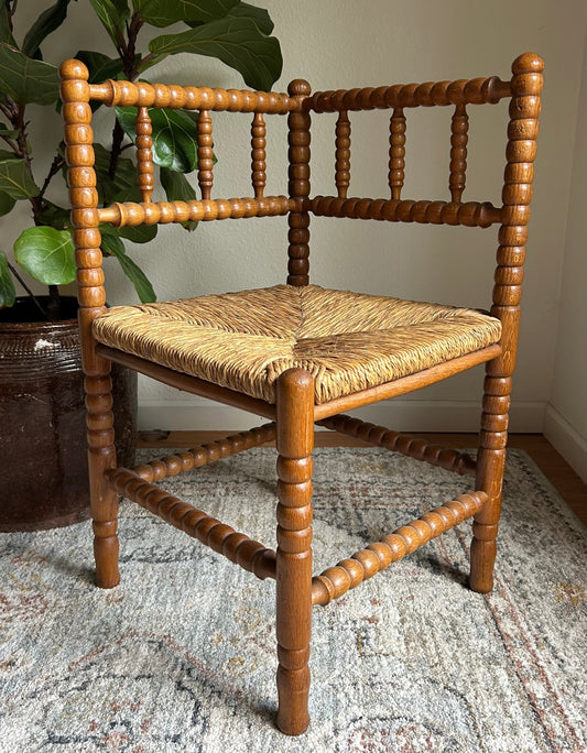 Danish Bobbin Corner Chair