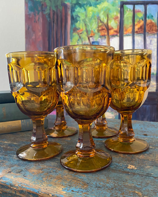 5 Ashburton Amber by Libbey