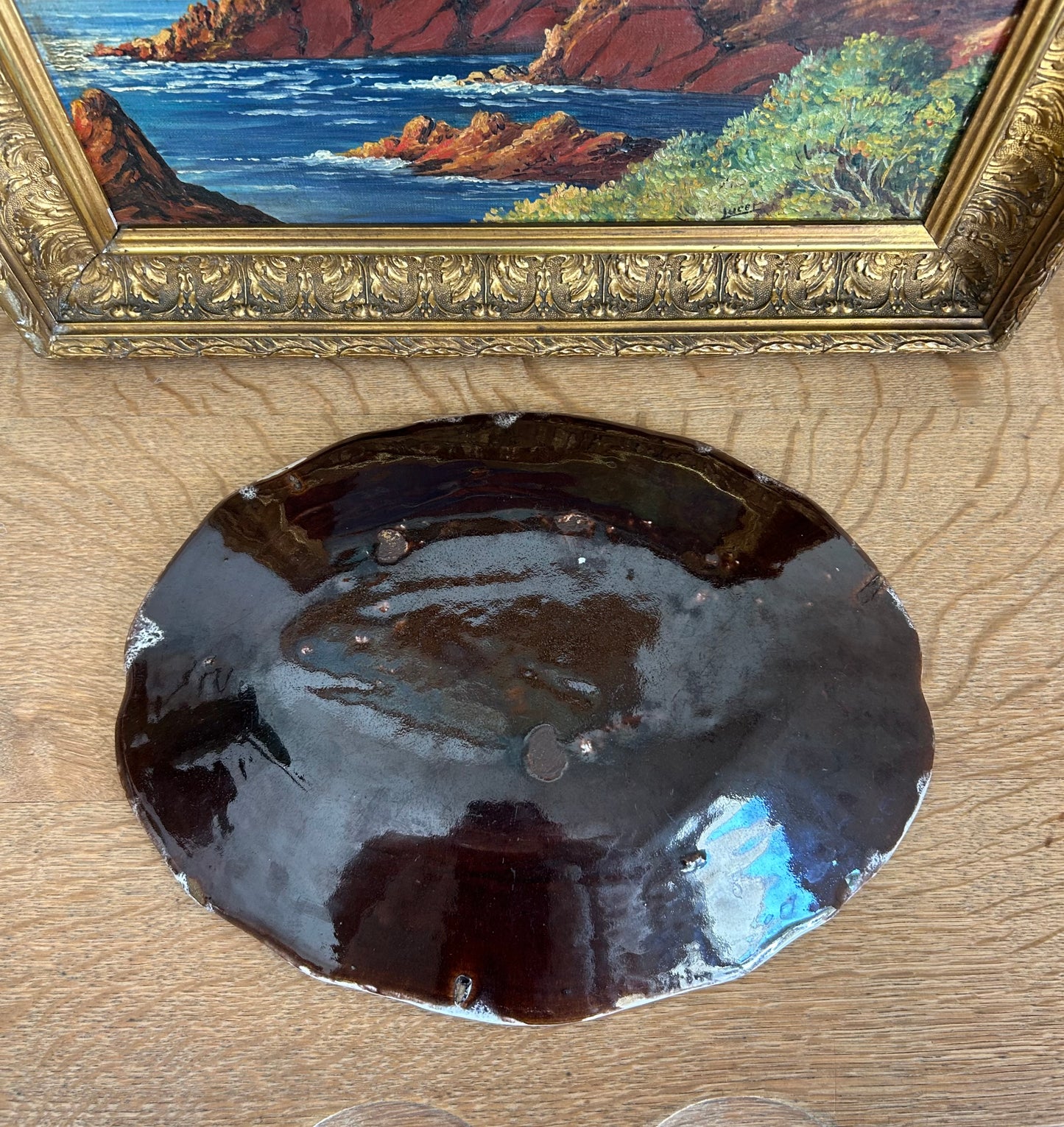 Paris - 12.5” 18th Century French Rouen Faience Oval Platter