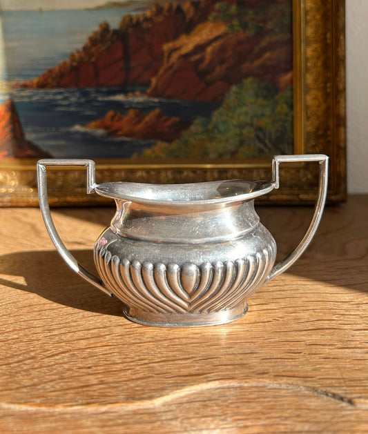 Paris - 5.5” x 2” x 3”H Sheffield English Silverplate Sugar