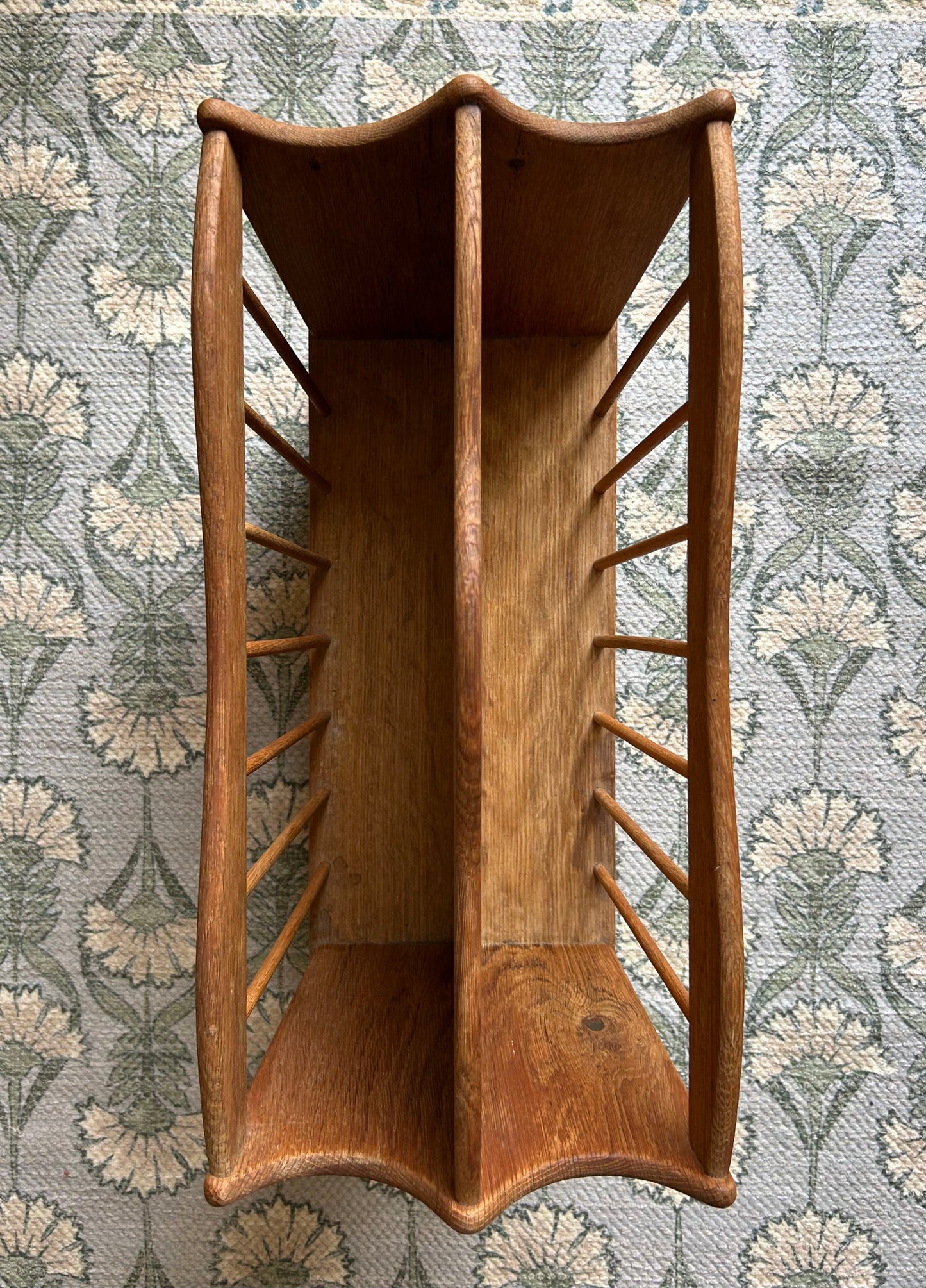Danish Oak 20” x 10” x 13” H Book/Magazine Holder