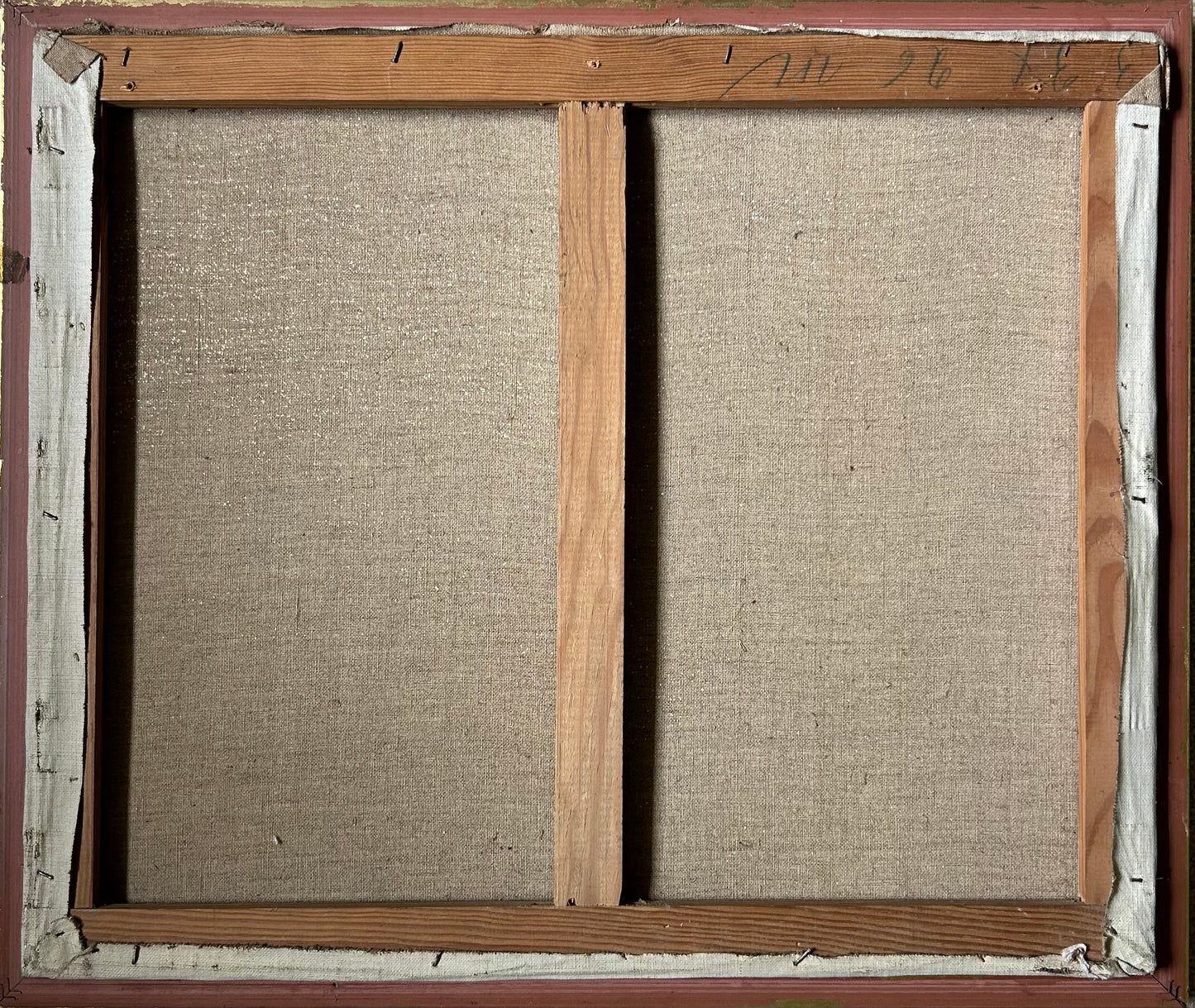 Paris-20” x 23” Vintage Oil on Canvas