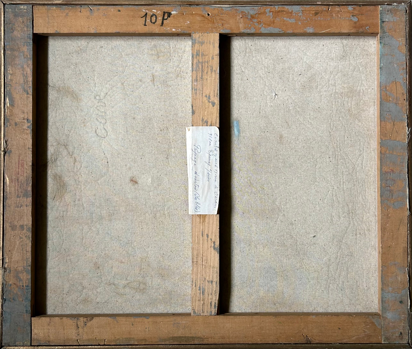 Paris-18” x 22” Vintage Oil on Canvas