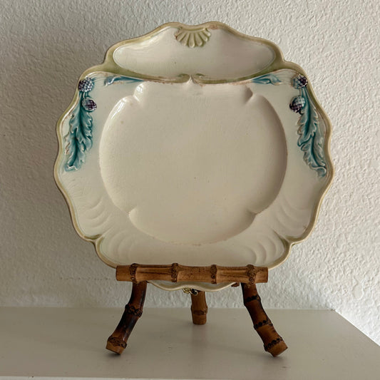 9” Antique French Fives-Lille Asparagus Plate