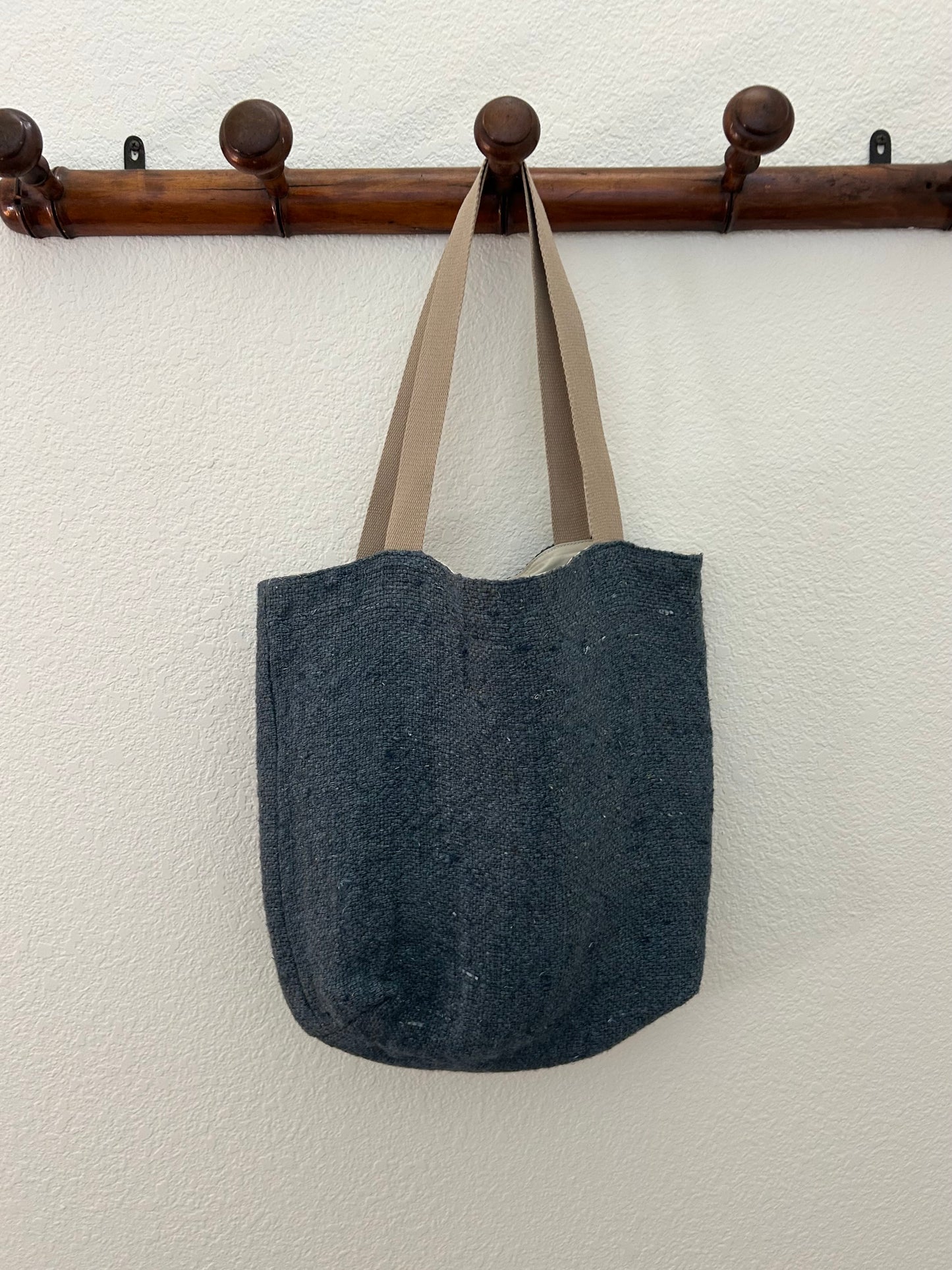 Provence - 16”W x 15” Italian Handmade Linen Bag Blue