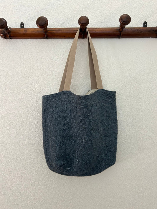 Provence - 16”W x 15” Italian Handmade Linen Bag Blue