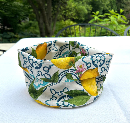 Anacapri Italy Cotton Bread Basket
