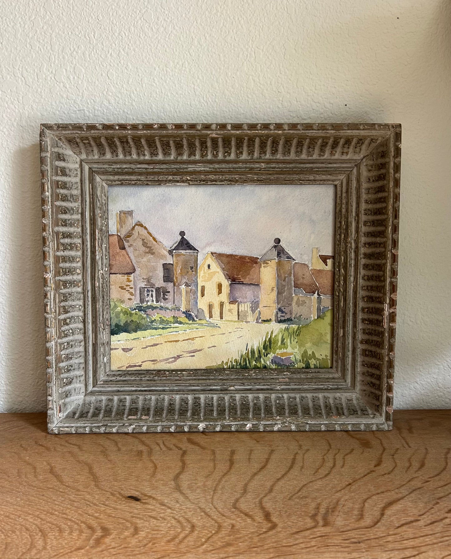 Paris - 13.5” x 15.5” Antique  Stéphane Gaston Gaucher Watercolor