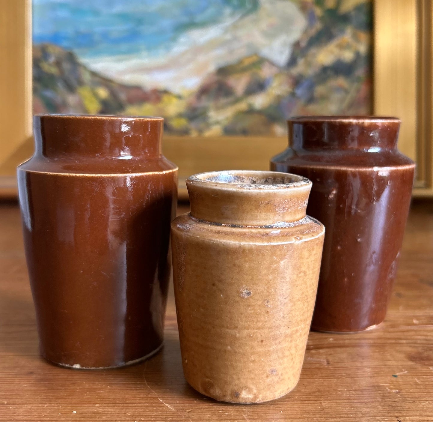 3” & 4” Antique Glazed Pots